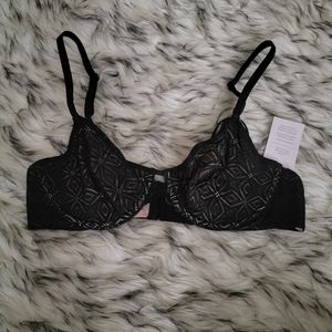Auden black unlined demi bra 34B